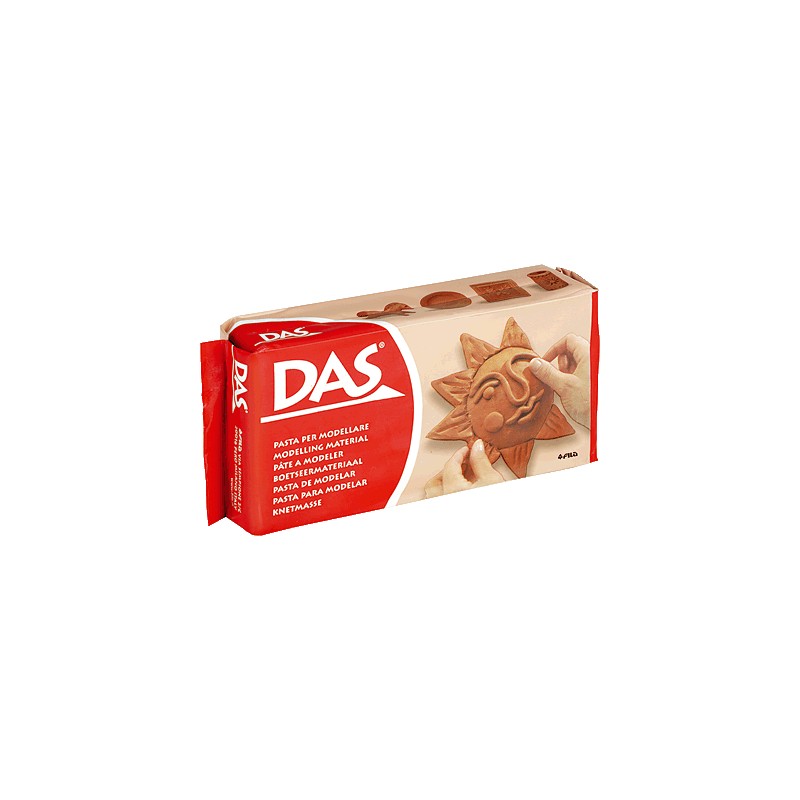 Pasta para modelar marrón. 500 gr. DAS 3871