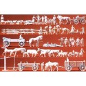 Rural groups and wagons. PREISER 16327