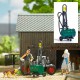 Portable diesel fuel pump with tank.