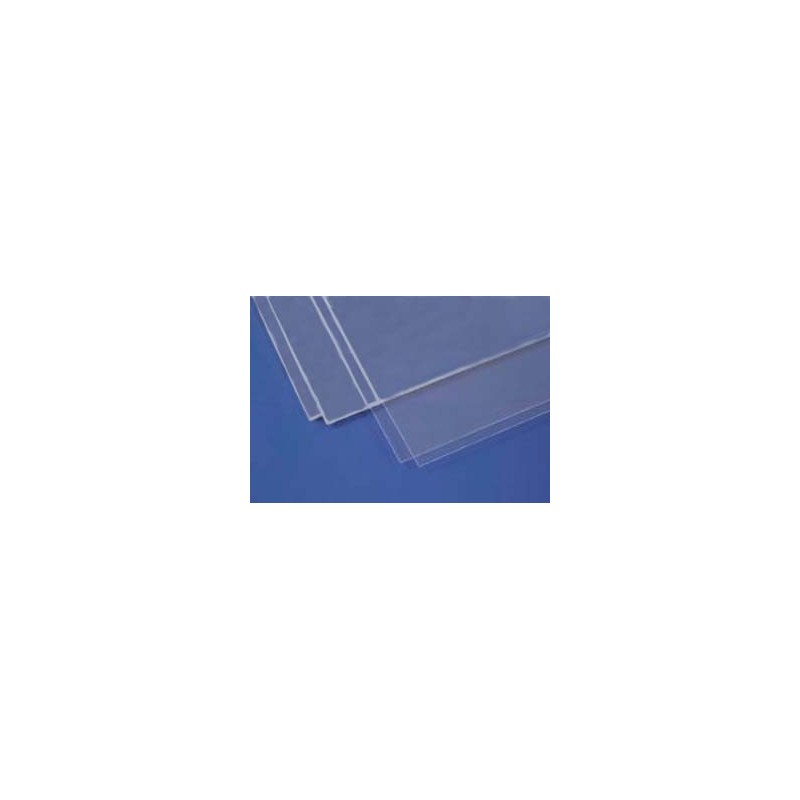 Hojas de estireno transparente. 0,25 mm. EVERGREEN 9006
