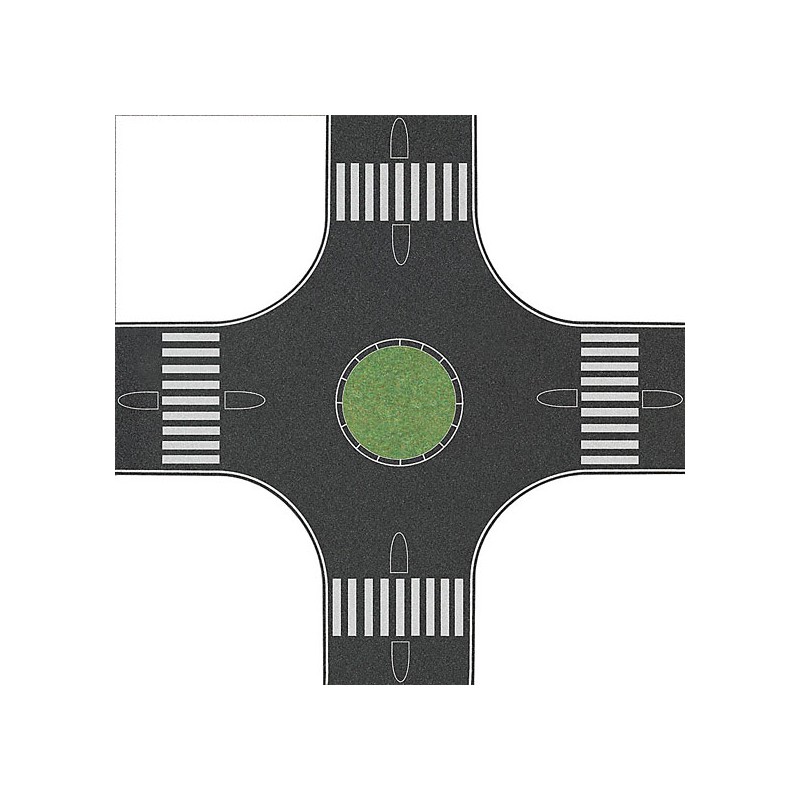 Cruce de calles con rotonda. BUSCH 1101