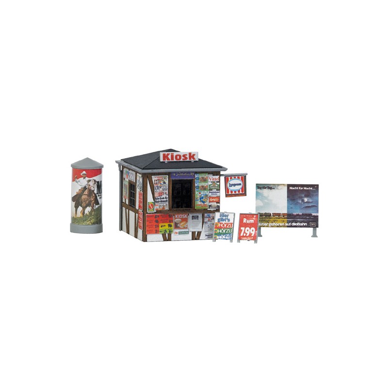 Kiosco con accesorios. BUSCH 1494
