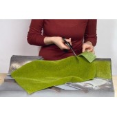 Tappeto erboso elettrostatico, verde prato.