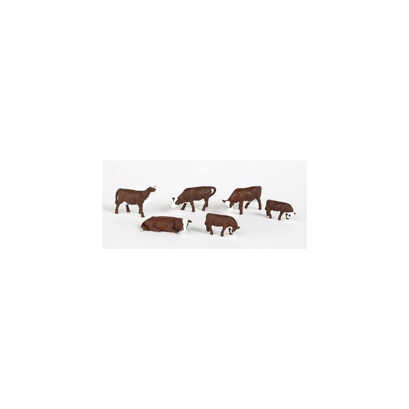 Seis vacas marrones. SCENE SCAPES 33102