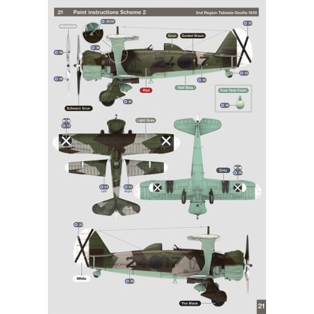 Henschel HS 123 A1, GASPATCH Aufkleber