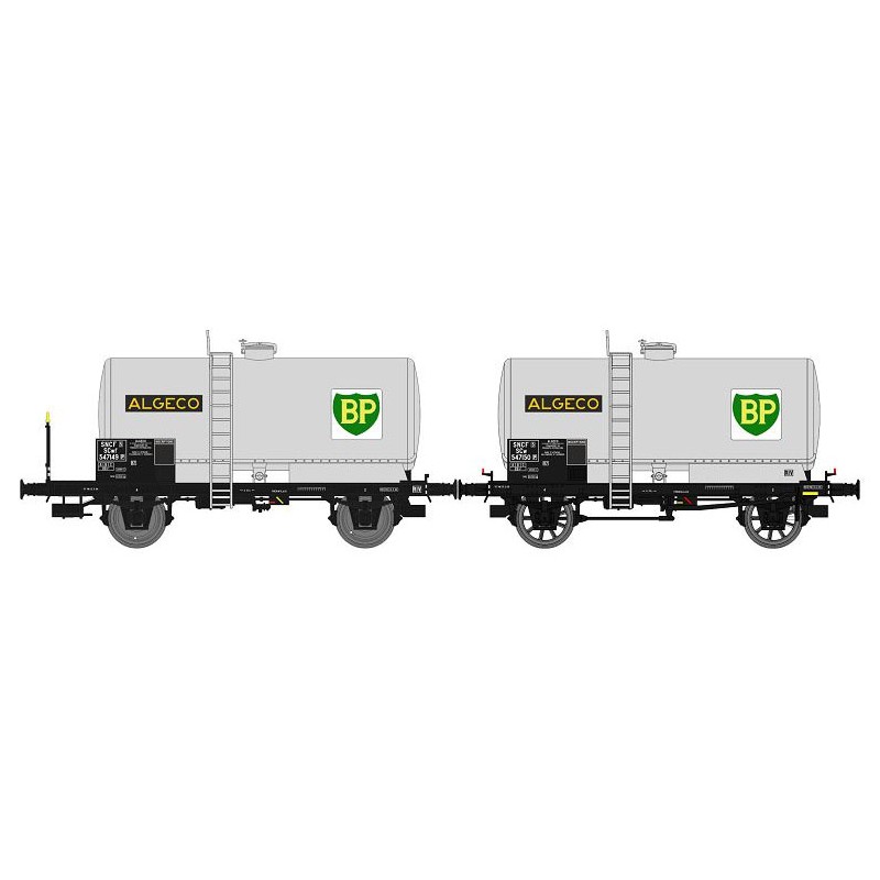 Set de 2 vagones cisterna BP OCEM 29, SNCF. Set de 2 vagones cisterna BP OCEM 29, SNCF.