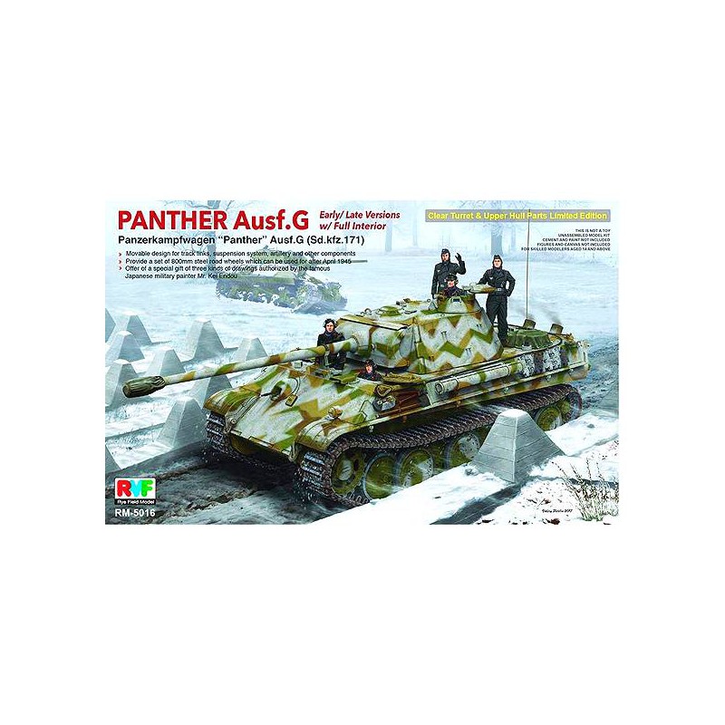 Panther Ausf. G. Interior completo.