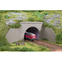 Tunnel portals double track.