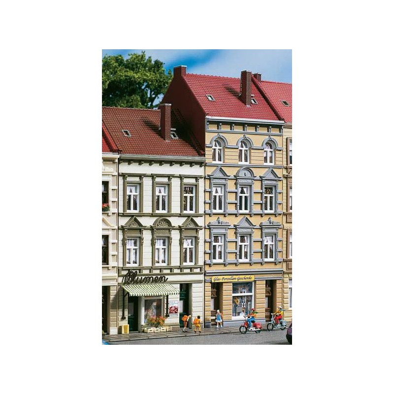 Two town buildings with shops. AUHAGEN 11392