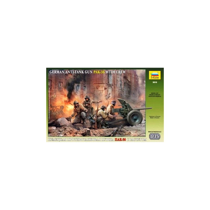 Cañón antitanque PAK 36.