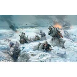 Infanterie allemande, hiver.