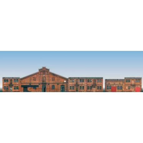 Set of 6 industrial background buildings. AUHAGEN 42506