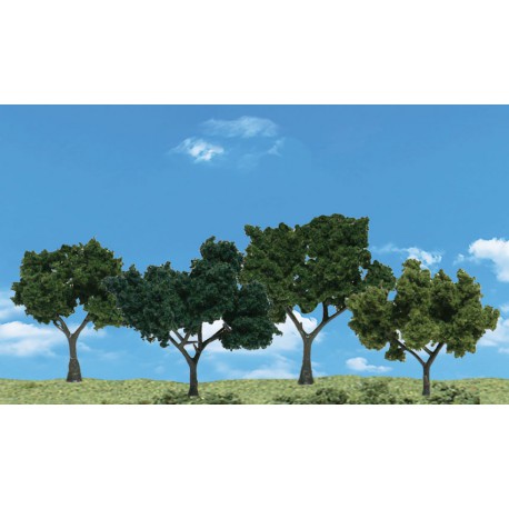 Four deciduous trees.