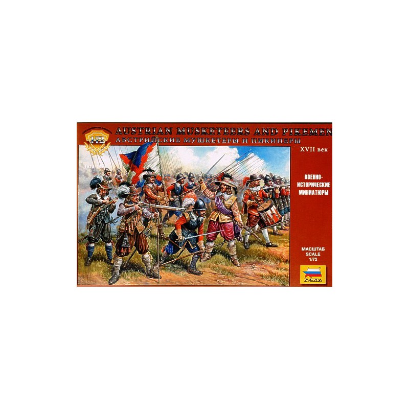 Austrian Musketeers and Pikemen.