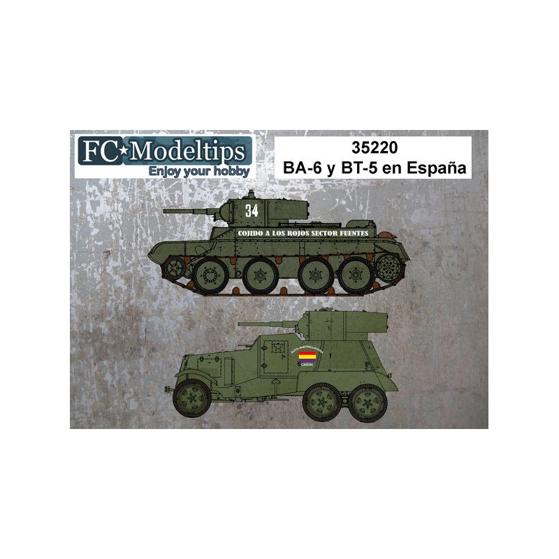 Decal set: BA-6 y BT-5.