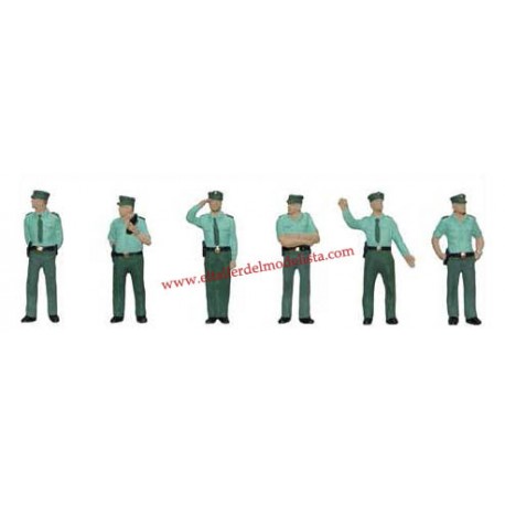 Guardias civiles parados. ANESTE 4093