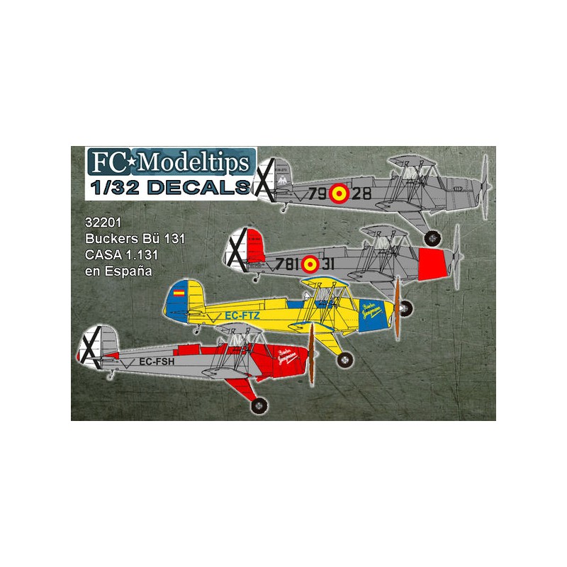 Calcas: Bücker Bü 131 & Casa 1131 en España.