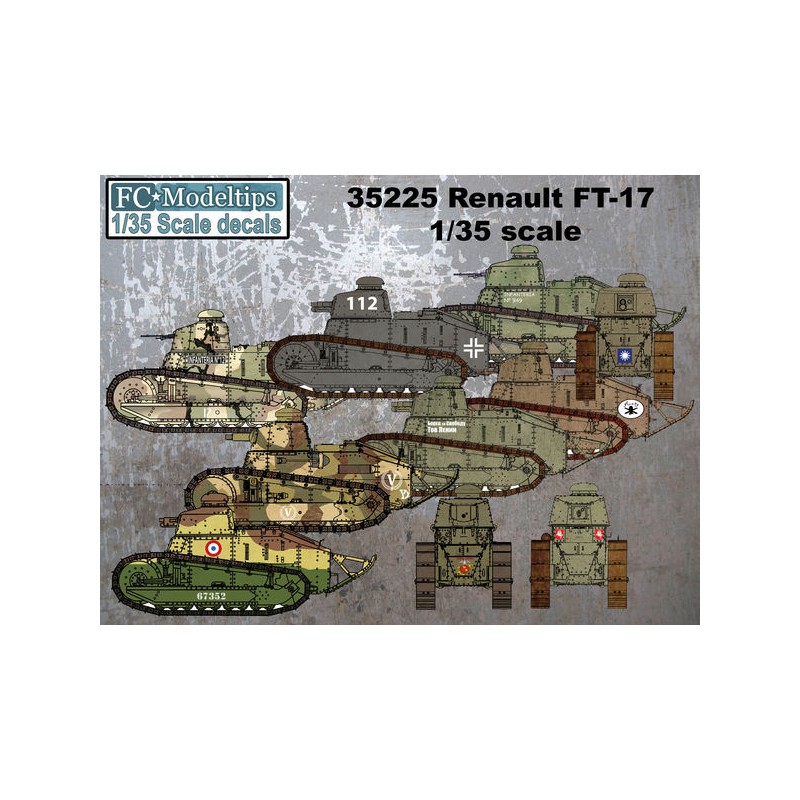 Decal set: Renault FT-17 international.