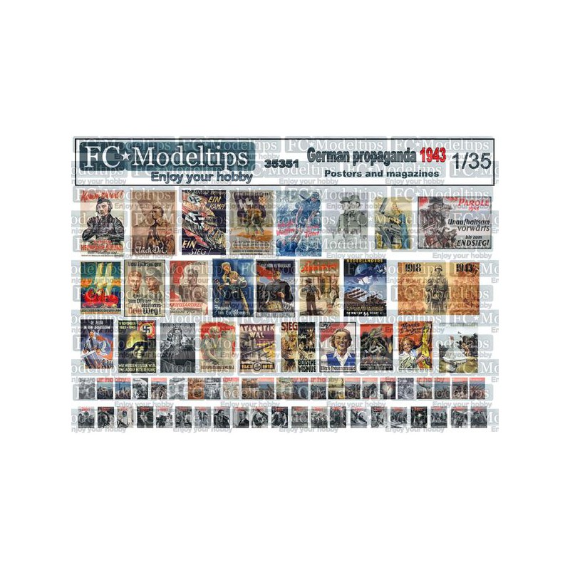 Carteles de propaganda alemanes 1943.
