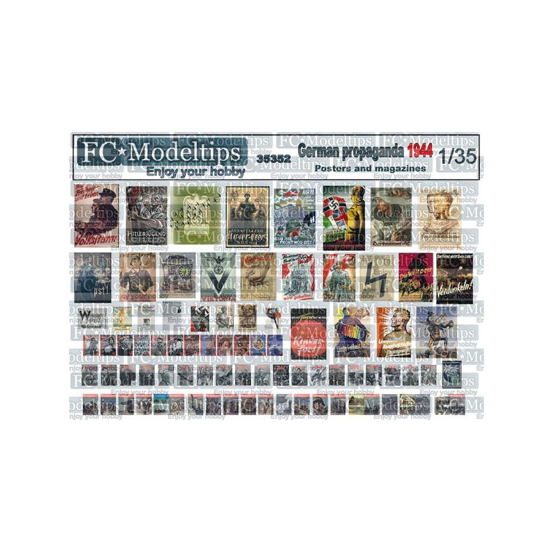 Carteles de propaganda alemanes 1944.
