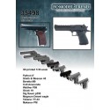 Pistolas y revólveres.