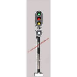 Railway signal - 3 aspects with authorized pass. ANESTE 7851