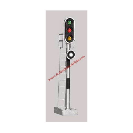 Railway signal - 3 aspects with authorized pass. ANESTE 2841