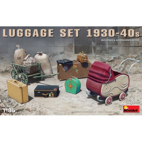 Luggage set 1930-40s.