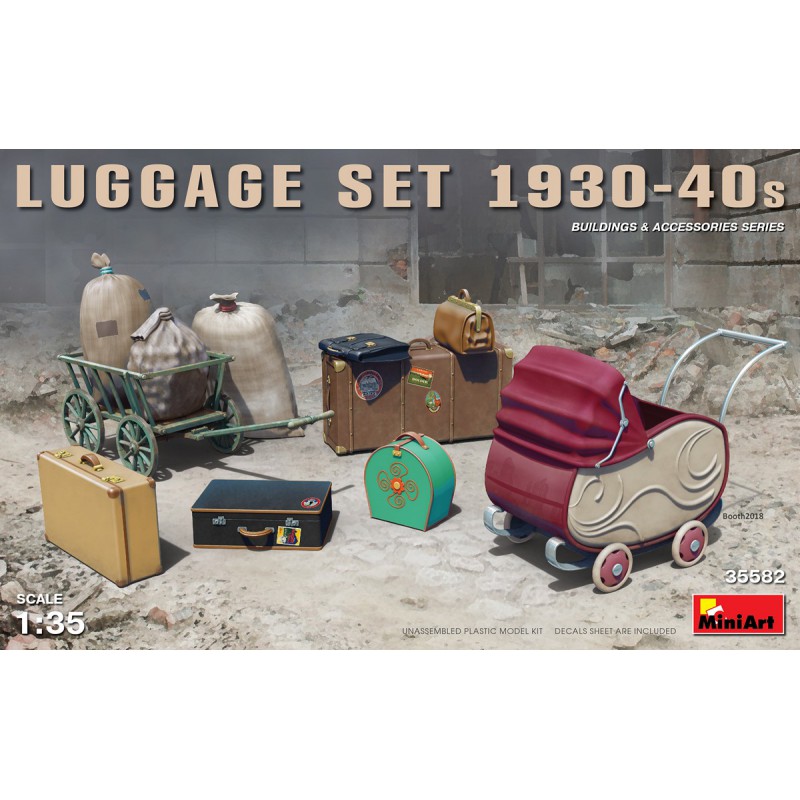 Set de equipaje de los años 30 y 40.