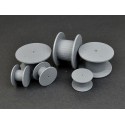 Cable spools.