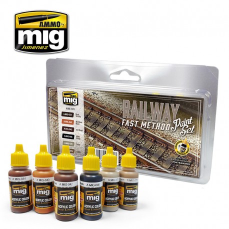 Railway fast method paint set.