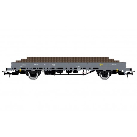 2-axle stake wagon, RENFE. 2-axle stake wagon, RENFE.