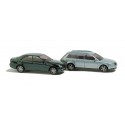 Audi A4 Avant and Mercedes-Benz class C. Audi A4 Avant and Mercedes-Benz class C.