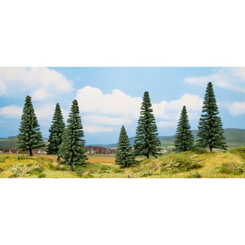 Model fir trees. Model fir trees.