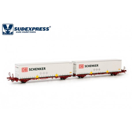 Container carrier wagon Fercam, TRANSFESA.