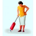 Woman hoovering. PREISER 28141