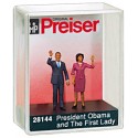 Barack and Michelle Obama. PREISER 28144