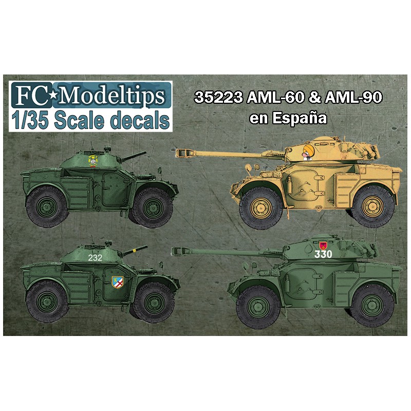 Calcas: Panhard AML-60 y 90 en España. Calcas: Panhard AML-60 y 90 en España.