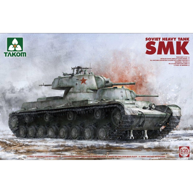 Carro pesado soviético SMK. Carro pesado soviético SMK.