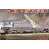 Cañón Schwerer en plataforma tipo SSYMS 80.