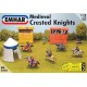 Medieval crested knights.