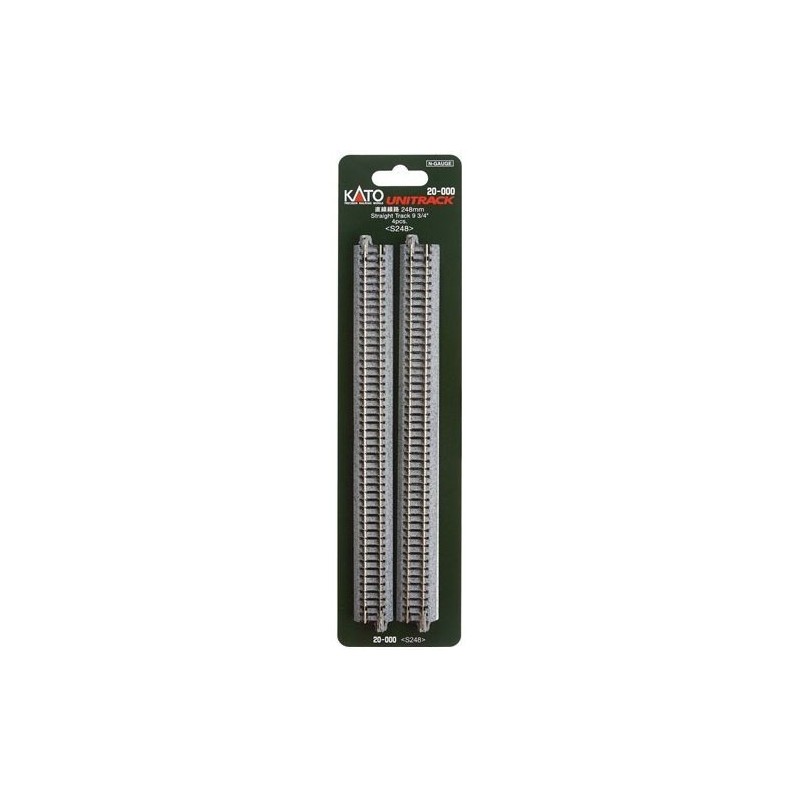 Vías rectas de 248 mm (x4).