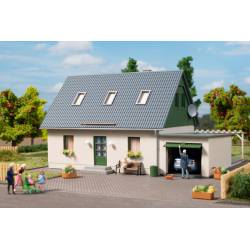 Detached house with garage.