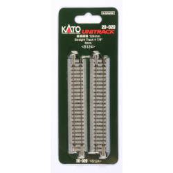 Gerade Schienen von 124 mm (x4).