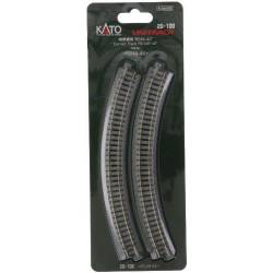 Chenilles courbes 45º, R249 mm (x4).
