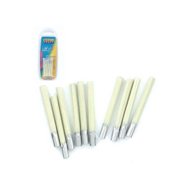Recambios lápiz de fibra de vidrio. MODELCRAFT PBU1019/2/10