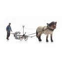 Horse and plough.