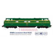 Diesel locomotive 4026, RENFE. Sound.