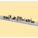 Platform equipment with figures.