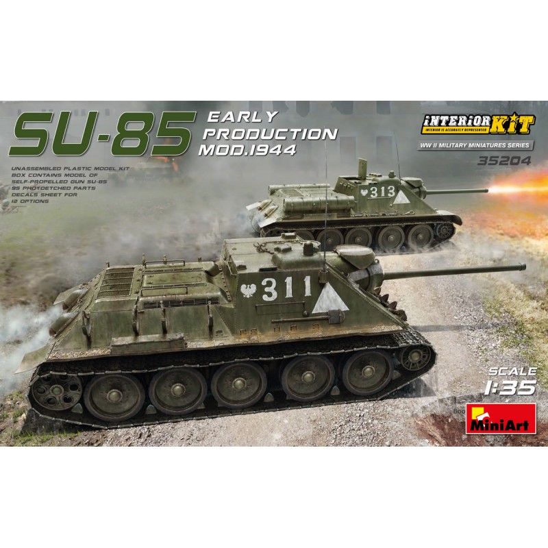 SU-85 soviético, Mod. 1944. SU-85 soviético, Mod. 1944.